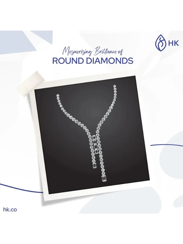 Exquisite Round Diamond Necklace Layout