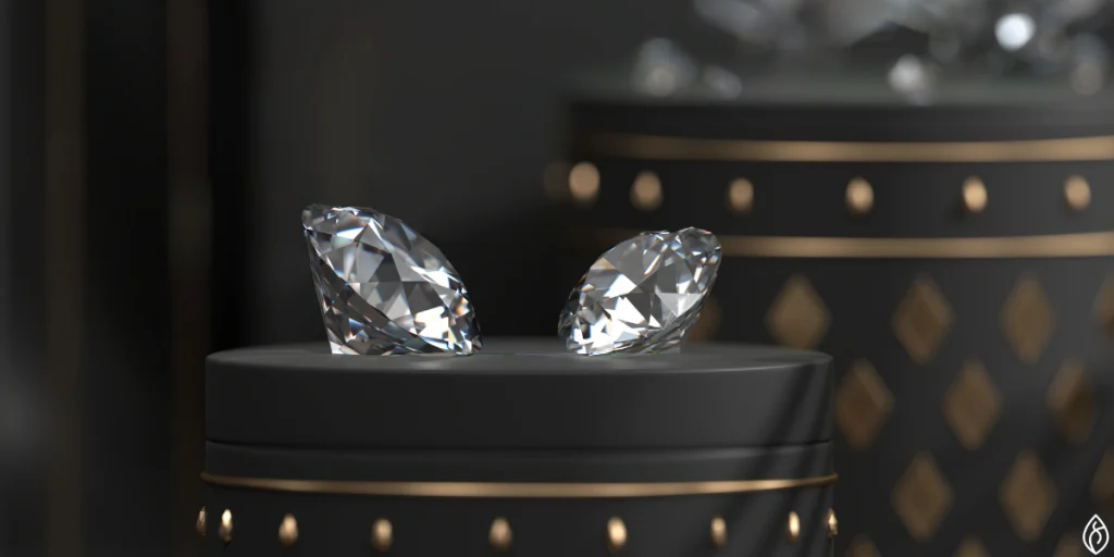 Certified diamonds, which are natural and ethically sourced
